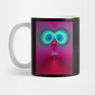 Cute fractal face two Mug